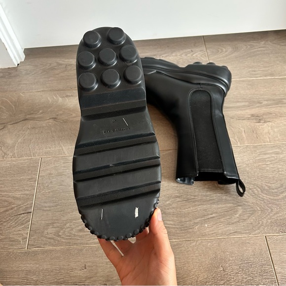 Brand New Black Leather Ankle Boots - Picture 3 of 5